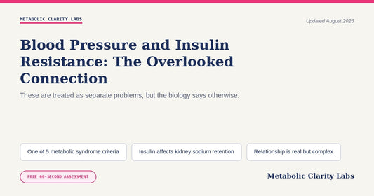 Blood Pressure and Insulin Resistance — Metabolic Clarity Labs