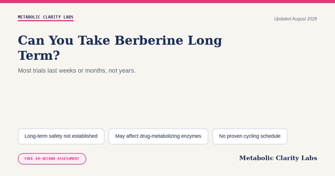Can You Take Berberine Long Term? — Metabolic Clarity Labs