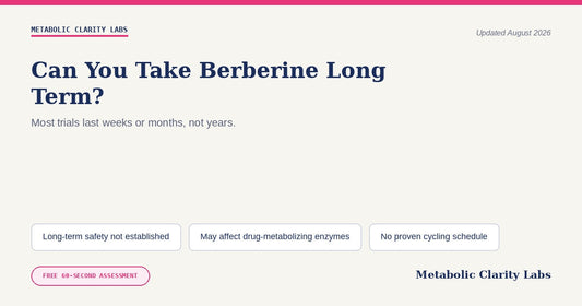 Can You Take Berberine Long Term? — Metabolic Clarity Labs