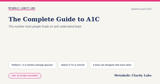 The Complete Guide to A1C — Metabolic Clarity Labs