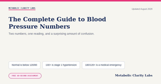 The Complete Guide to Blood Pressure Numbers — Metabolic Clarity Labs