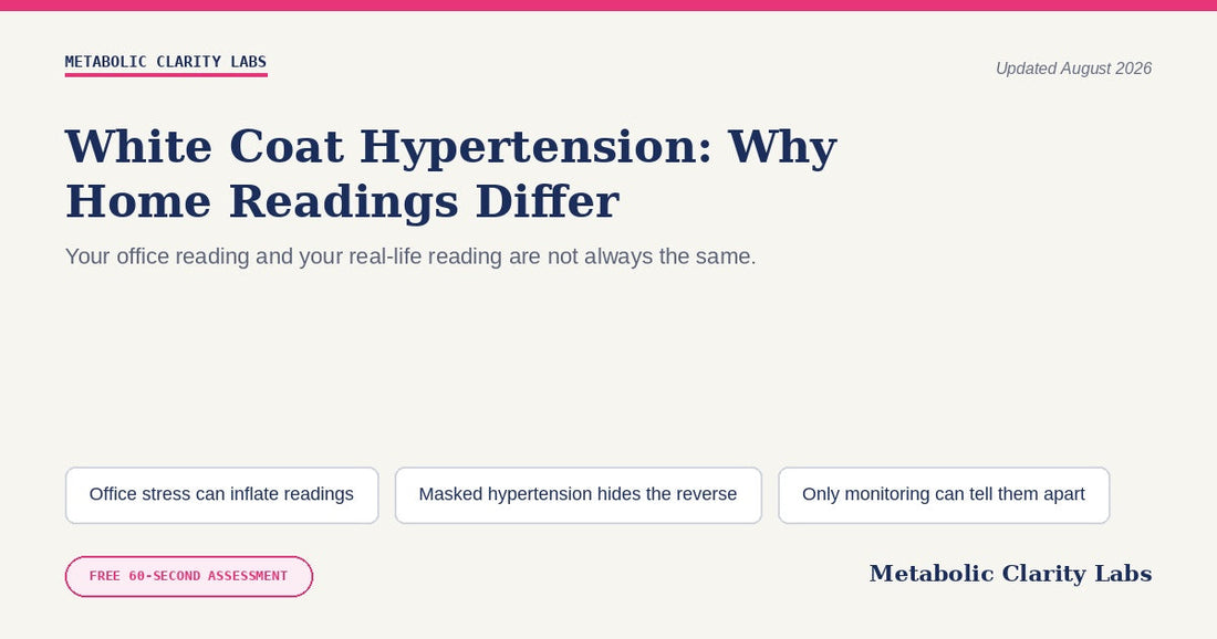 White Coat Hypertension — Metabolic Clarity Labs