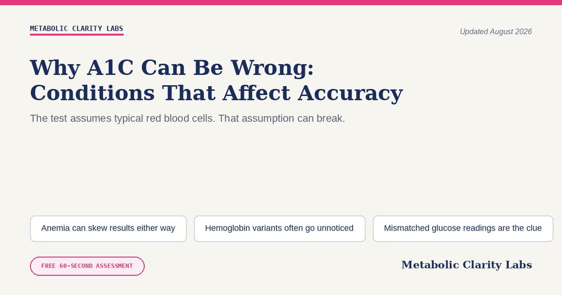 Why A1C Can Be Wrong — Metabolic Clarity Labs