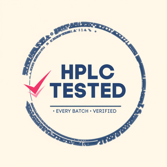 HPLC Tested Every Batch trust badge