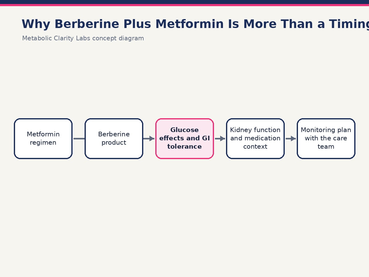 Diagram of berberine and metformin taken together